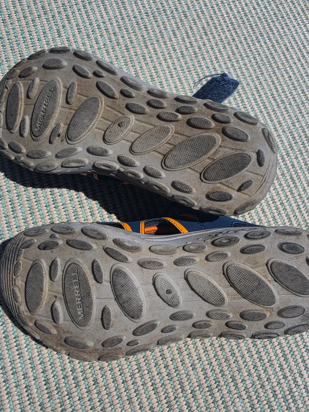 Merrell Kids' Navy and Yellow Closed-Toe Sandals